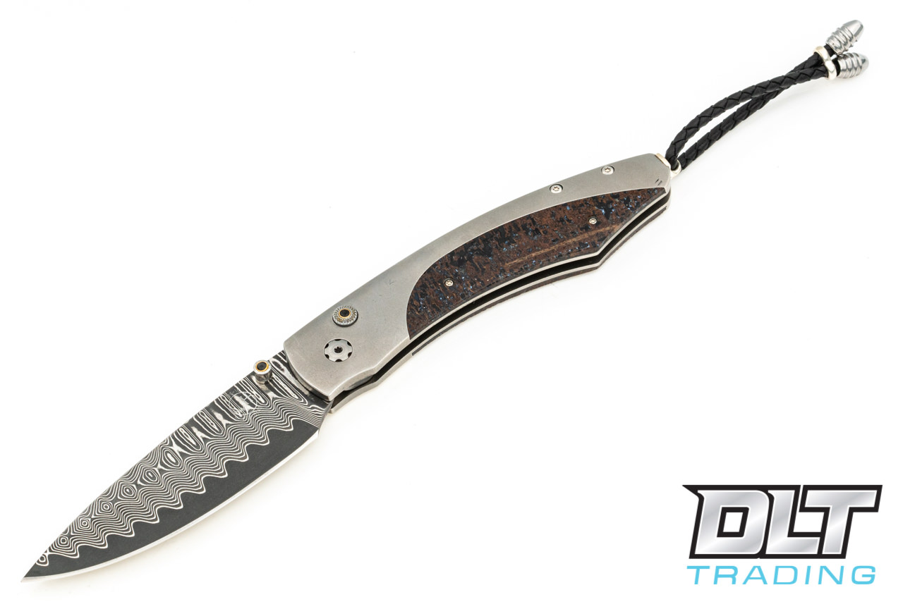 William Henry B12 Spearpoint Past - Titanium - Mammoth Bone Inlay