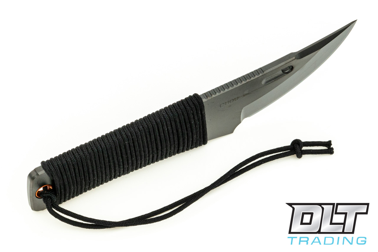 chop 様 オーダー品 Rockstead Chou Neck Knife - DLC Blade - Black Silk Handle - DLT