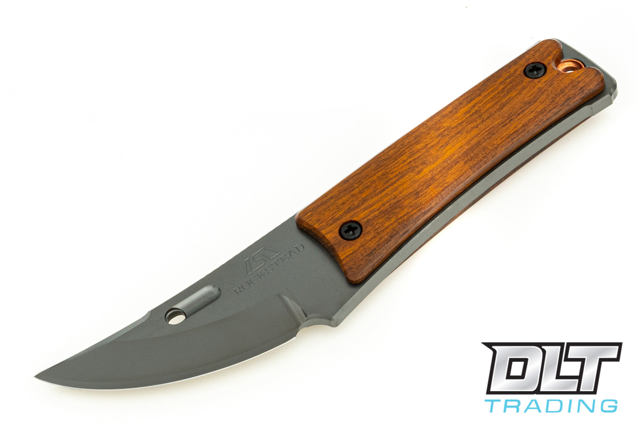 Rockstead Chou Neck Knife - DLC Blade - Desert Ironwood Handle
