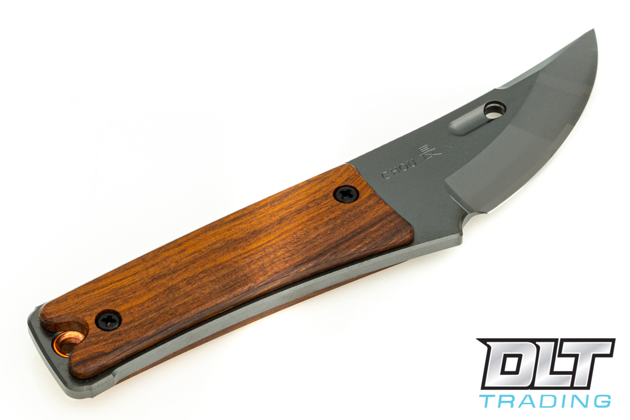 Rockstead Chou Neck Knife - DLC Blade - Desert Ironwood Handle