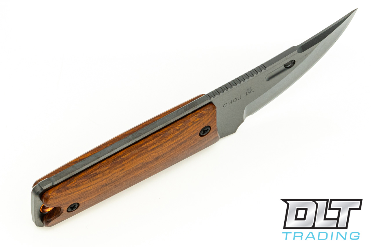 Rockstead Chou Neck Knife - DLC Blade - Desert Ironwood Handle