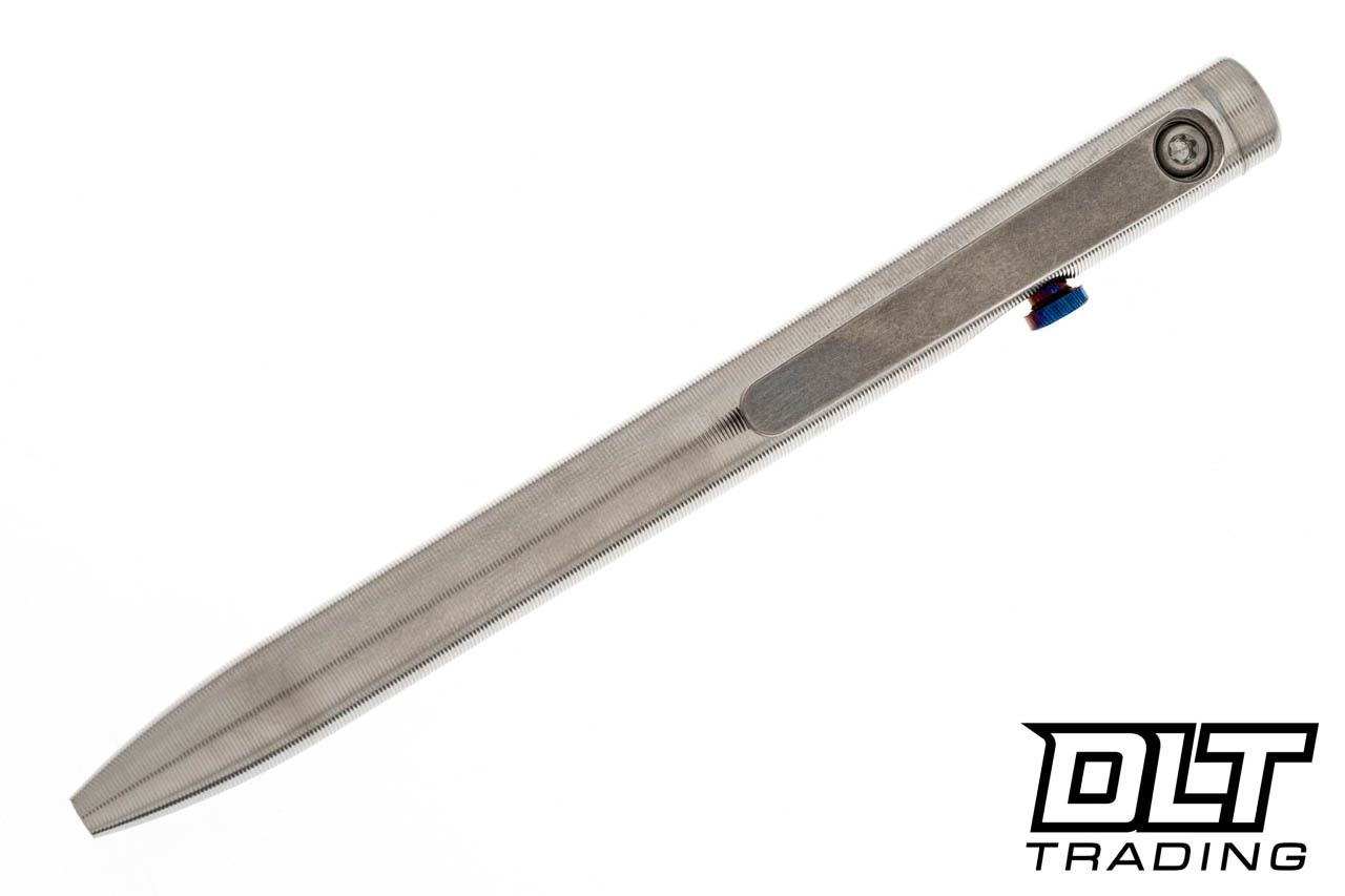 Tactile Turn Slim Bolt Action Mini - Titanium - Damascus Bolt