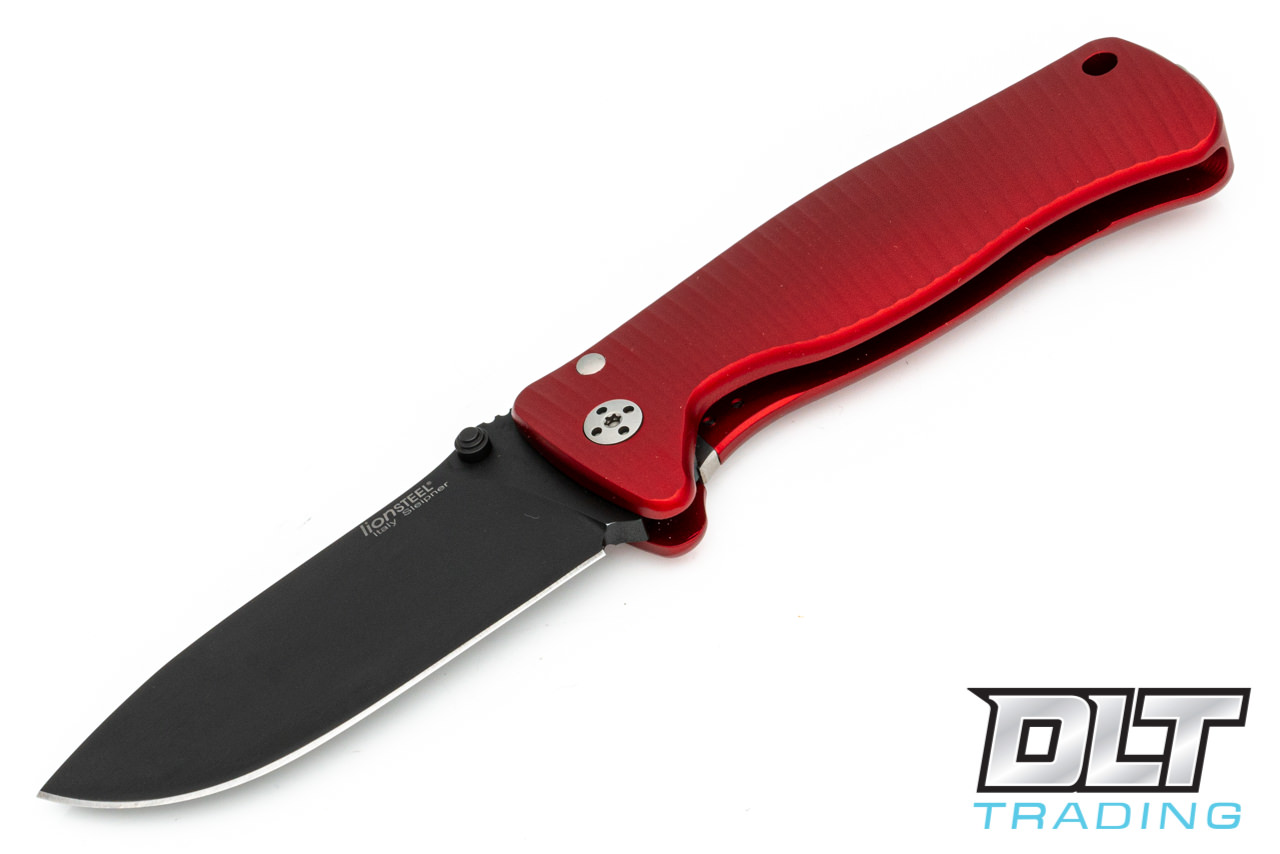 LionSteel - SR2A - Red Handle - Black Blade - DLT Trading