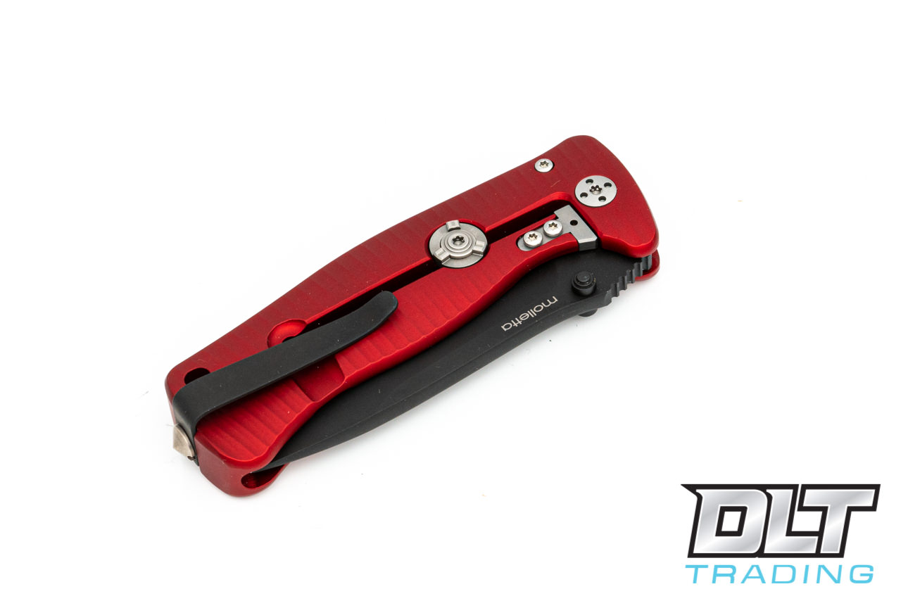 LionSteel - SR2A - Red Handle - Black Blade - DLT Trading