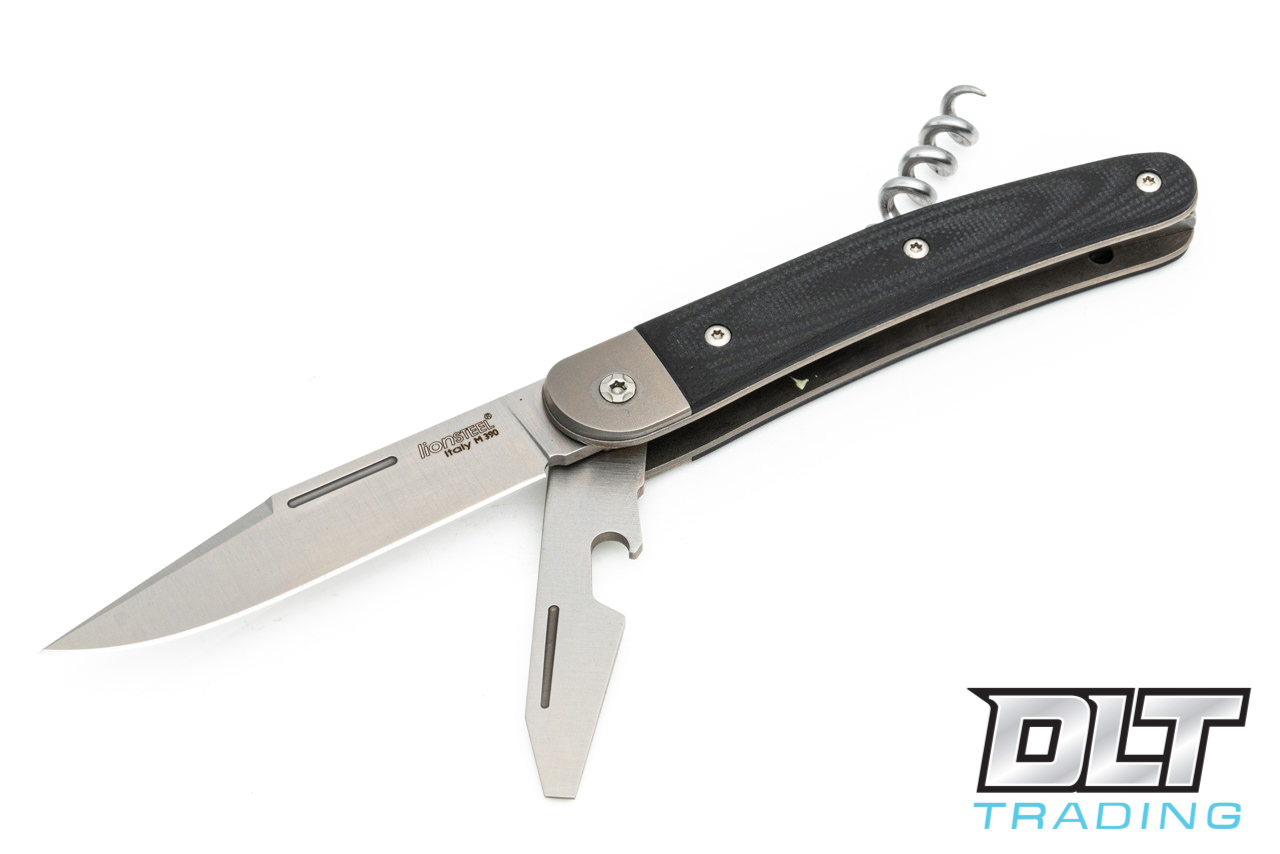 LionSteel Jack JK3 - Black G-10 - Clip Point - DLT Trading