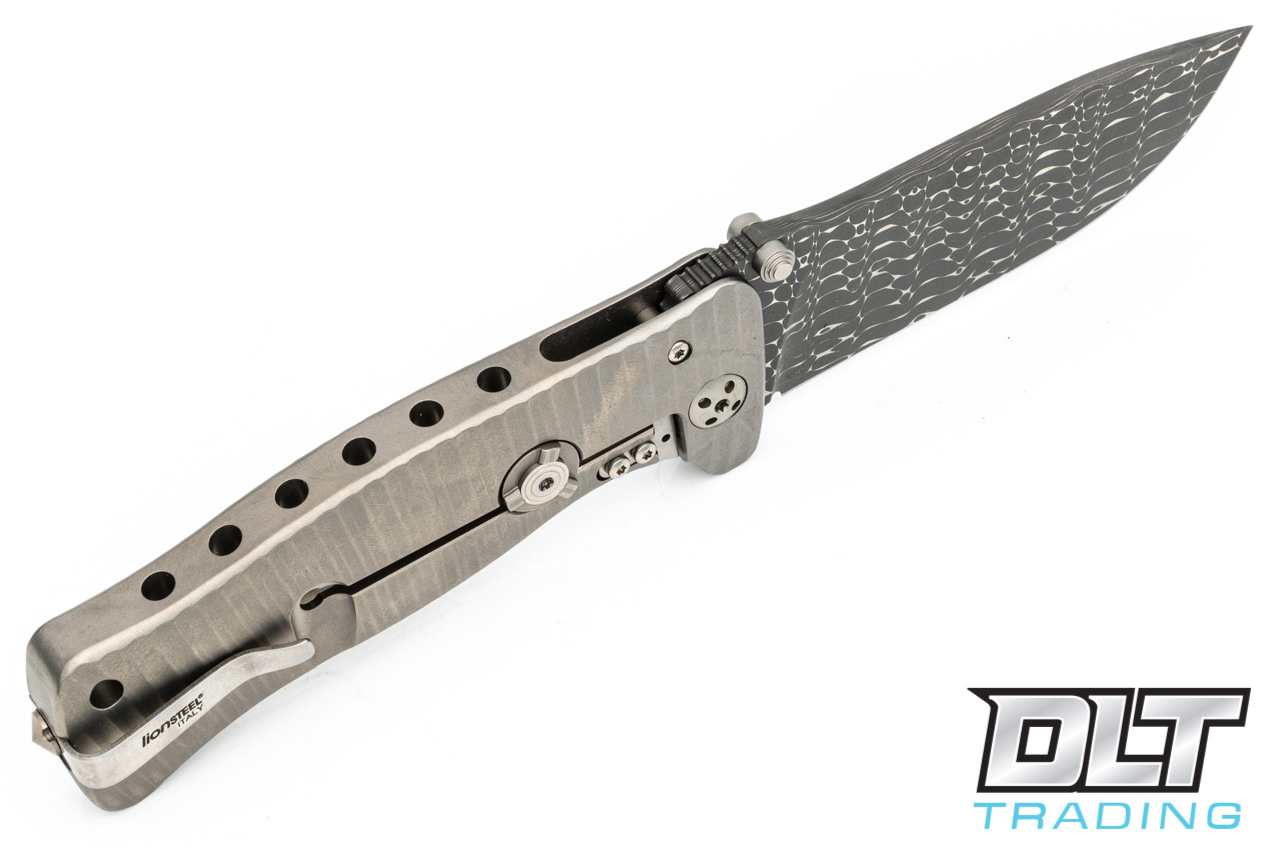 LionSteel SR1 - Grey Titanium - Chad Nichols Lizard Damascus - DLT