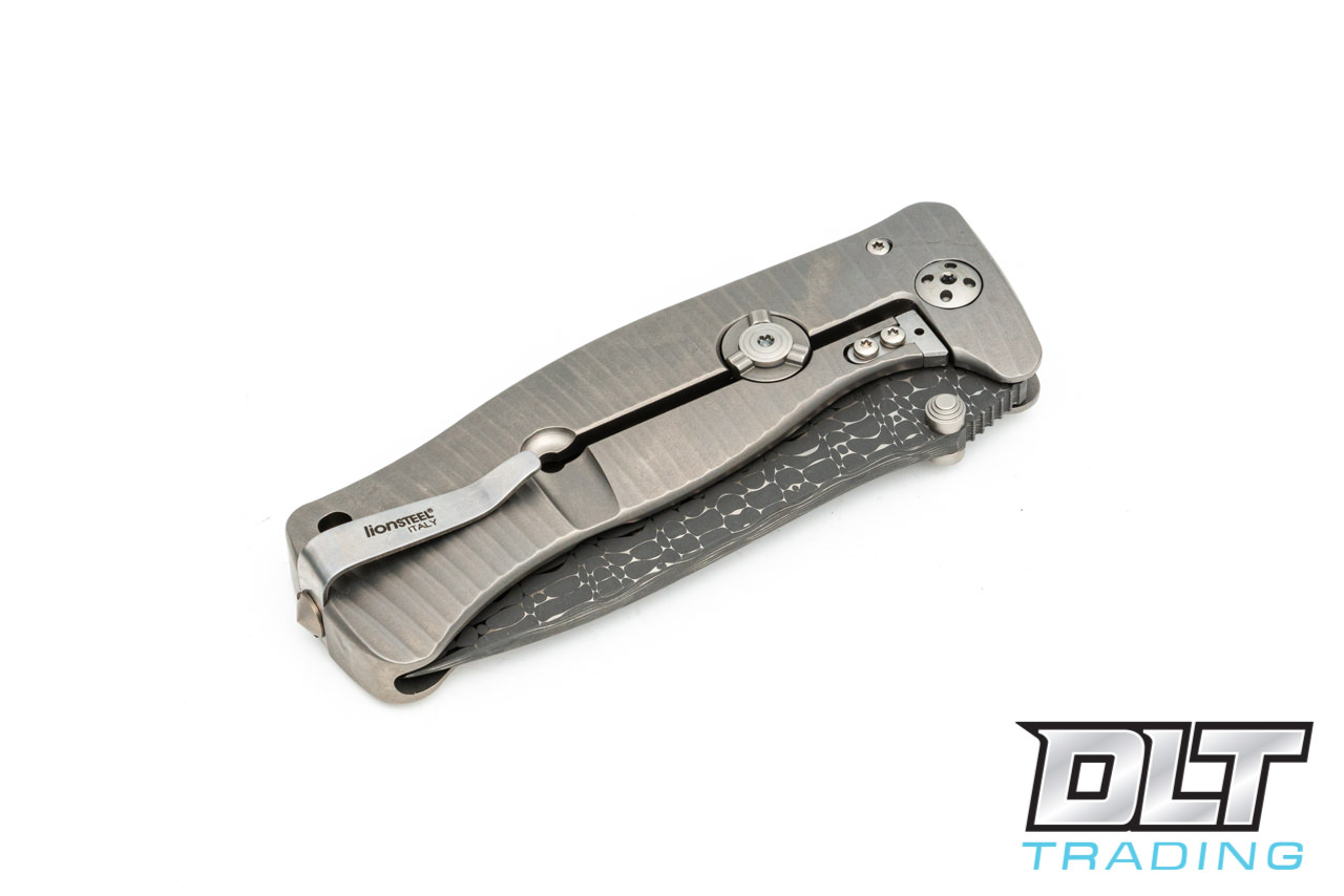 DLO-SJ63SUL+RST2ｓ　コルク LionSteel SR1 - Grey Titanium - Chad Nichols Lizard Damascus - DLT