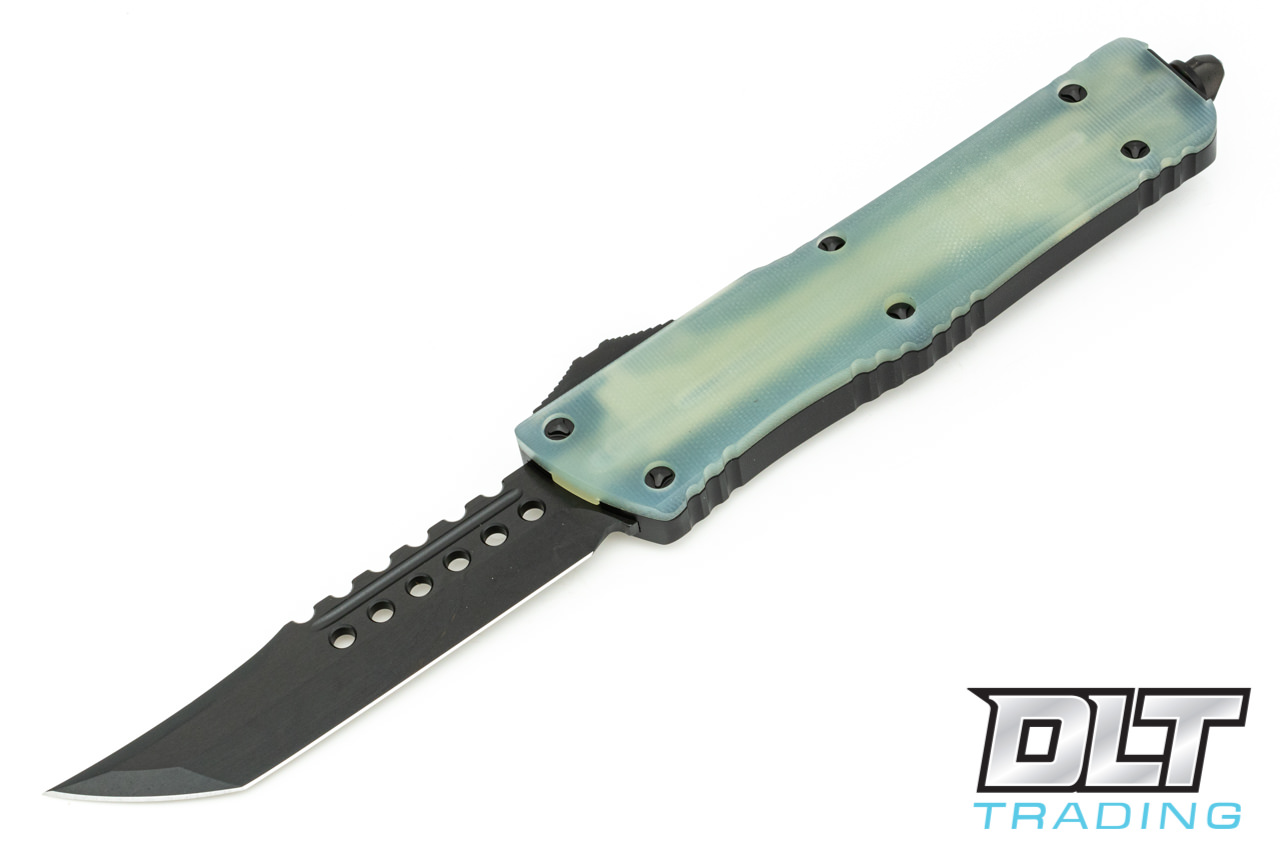 Microtech Combat Troodon Hellhound - Jade Green G-10 Handle
