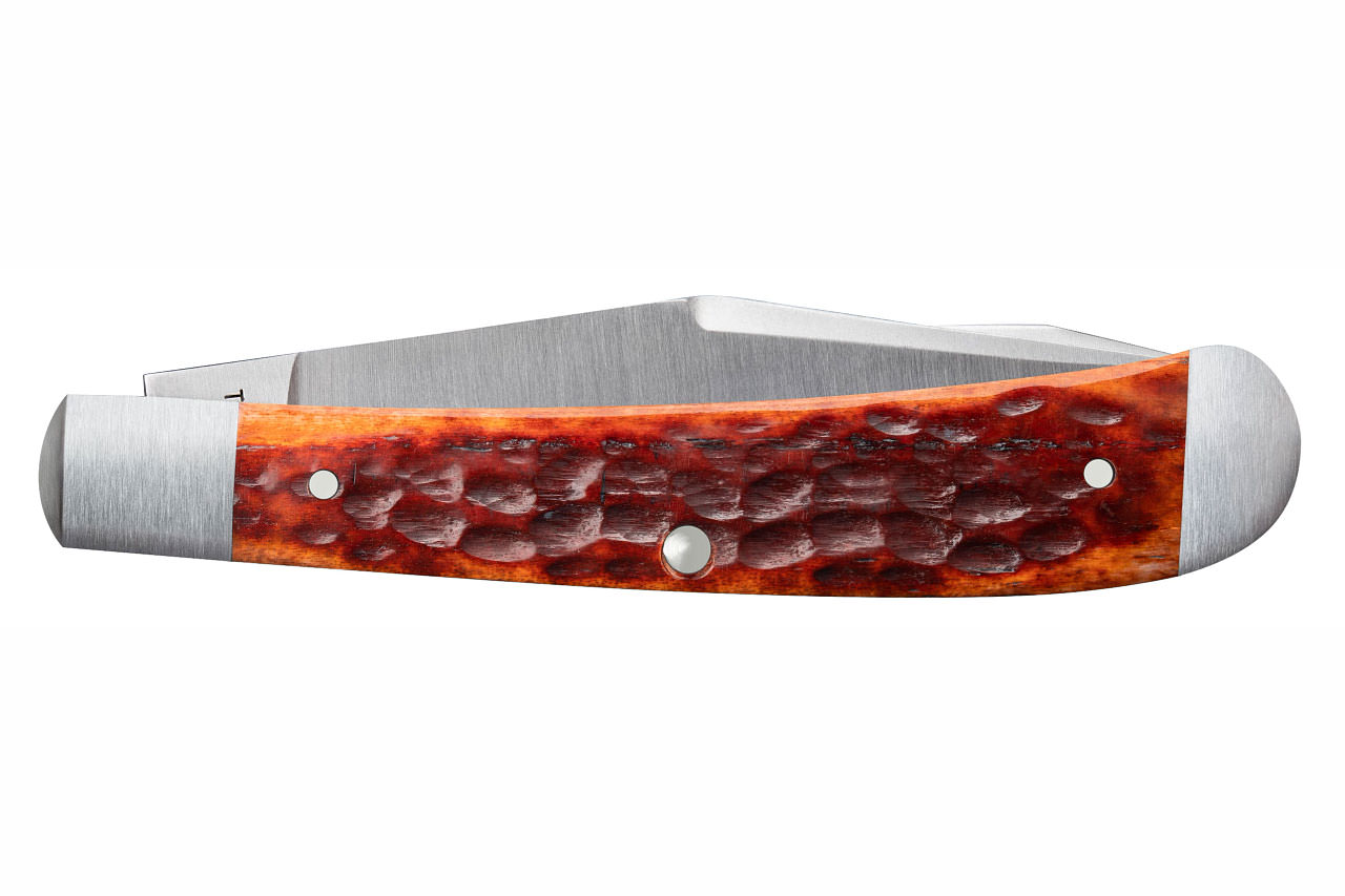 Case Tony Bose HT Trapper Chestnut Peach Seed Jigged Bone - DLT