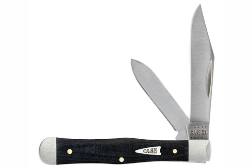 Case®  Smooth Black Micarta® Swell Center Jack Knife –