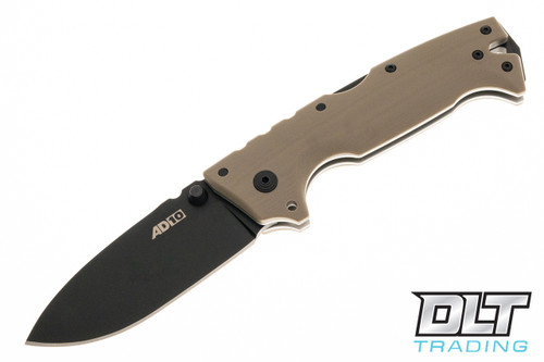 Cold Steel AD-10 Lockback - Dark Earth Handle - Black Blade - DLT
