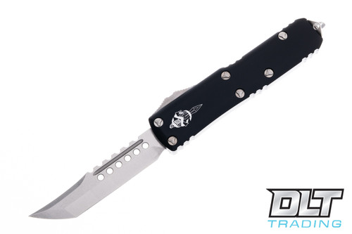 Microtech UTX-85 Hellhound - Black Handle - Stonewashed Blade