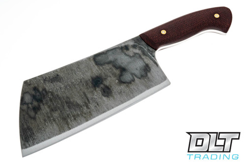 Edge Knife Works Meat Cleaver - Burgundy Burlap - DLT Trading