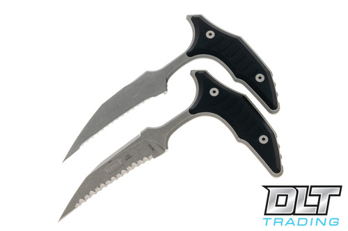 Microtech - 218D-3DLCCFS - Double Bee Signature Series 2 Piece Push Dagger  Set - Wharncliffe - Black - Sharp Things OKC