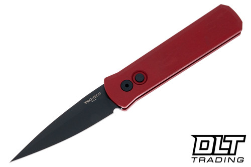 ボッコム　ロングオー　BLOOD-G Pro-Tech Godson Red | DLC Black Blade | 154CM Button Lock