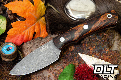 Bark River PSK EDC Wave Damascus Desert Ironwood Burl #1