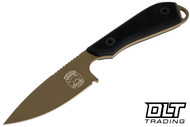 White River M1 Backpacker Pro S90V - FDE Cerakote - Black G-10