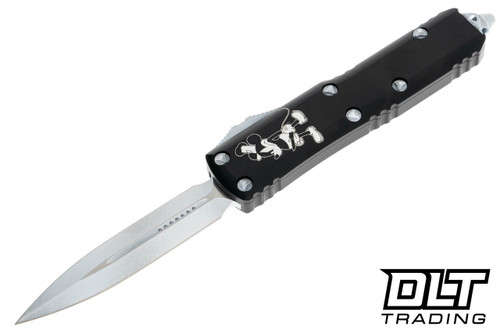 Microtech UTX-85 D/E - Black Handle - White Blade - Steamboat