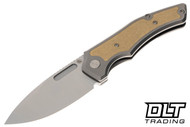 Griffin Scout F3.5 - Stonewashed Titanium - Brass Inlay - Satin Blade