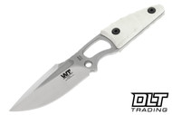 WTG Nymph Gen 2 - White Sculpted G-10 - Satin Blade