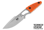 WTG Nymph Gen 2 - Orange Sculpted G-10 - Satin Blade