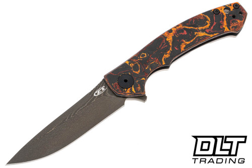 Zero Tolerance 0450CFDAM Small Sinkevich - Red Carbon Fiber