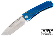 Medford Marauder H Tanto - Tumbled MagnaCut - Blue Titanium