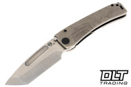 Medford Marauder H Tanto - Tumbled MagnaCut - Tumbled Titanium - DLC Hardware & Clip