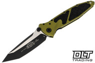 Microtech 161-1OD Socom Elite T/E - OD Green Handle - Black Blade