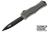 Microtech 1702-1NC Hera II D/E - Natural Clear Handle - Black Blade