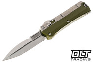 Microtech 184-10OD Glykon Bayonet - OD Green Handle - Stonewashed Blade