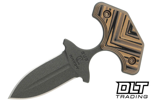 RMJ Tactical BUB Back Up Blade - Nitro-V - Hyena Brown G-10