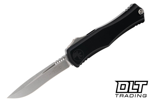Microtech 1705-10 Hera II Recurve - Black Handle - Stonewashed