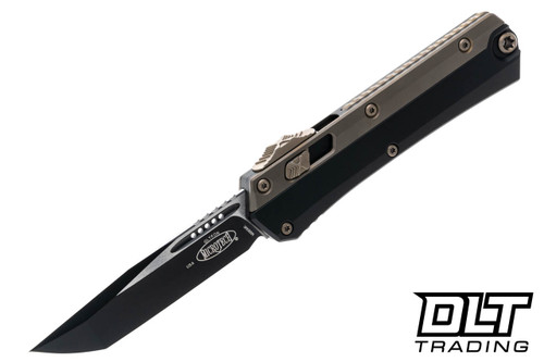 Microtech 185-1BK-Z2 Glykon T/E - Black Handle - Black Blade