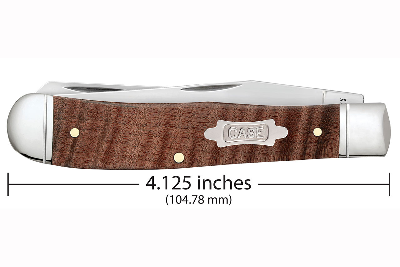Case Trapper - Brown Curly Maple Wood - DLT Trading