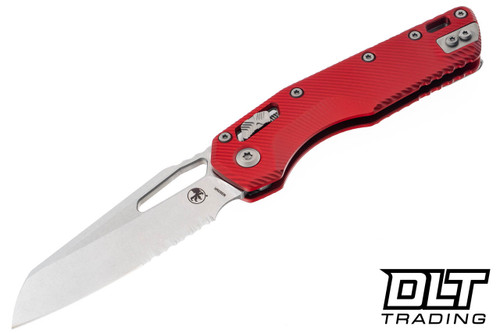 Microtech 210-11FLRD MSI S/E - Red Fluted Handle - Stonewashed