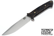 Bark River Red Flag MagnaCut Chocolate Maple Burl - Black Liners - Mosaic Pins