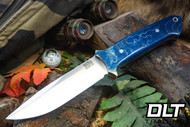 Bark River Red Flag MagnaCut Blue & Yellow Maple Burl - Red Liners