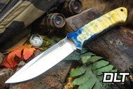 Bark River Red Flag MagnaCut Blue & Yellow Maple Burl