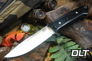 Bark River Red Flag MagnaCut Black Linen Micarta - Red Liners