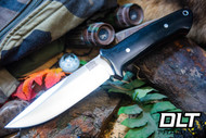 Bark River Red Flag MagnaCut Black Canvas Micarta - Red Liners