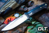 Bark River Red Flag MagnaCut Black Canvas Micarta - Mosaic Pins