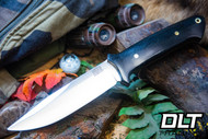 Bark River Red Flag MagnaCut Black Canvas Micarta - Brass Pins
