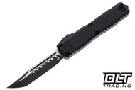 Microtech 1119-1TS Ultratech Gen III ZBP Hellhound Black Tactical - Signature Series - Black Handle - DLC Blade