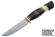 Mike Malosh Custom Asa Pattern Scagel Hunter - Stag Pommel - Copper Guard - Micarta Spacers