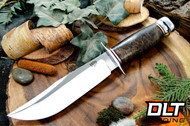 Bark River 1909 Michigan Bowie 7" A2 Chocolate Maple Burl #2
