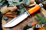 Bark River 1909 Michigan Bowie 7" A2 Blaze Orange G-10