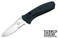 Benchmade Bone Collector 15030S Axis - Black G-10 Rib Cage Pattern Handle - Partially Serrated D2 Blade