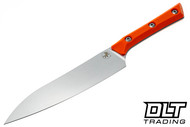 Microtech 6" Utility Knife - Stonewashed Blade - Ember G-10