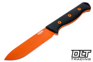 Hellbender Mudpup - Black G-10 - Orange River Wash Cerakote MagnaCut Blade